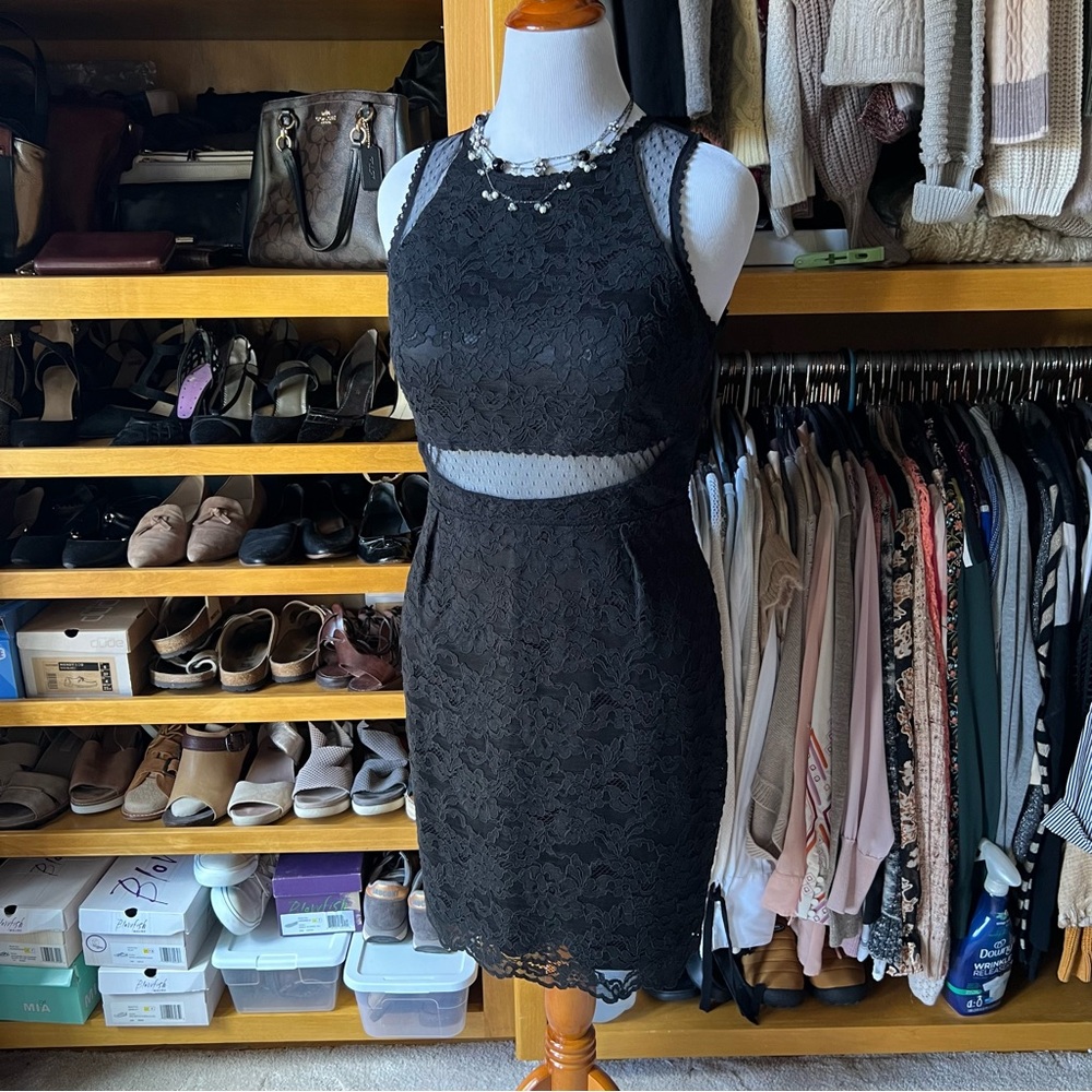 VICTORIA’s SECRET Black Lace Mini Dress